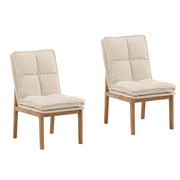 Beka - Dining Chair (Set of 2) - Beige And Light Natural