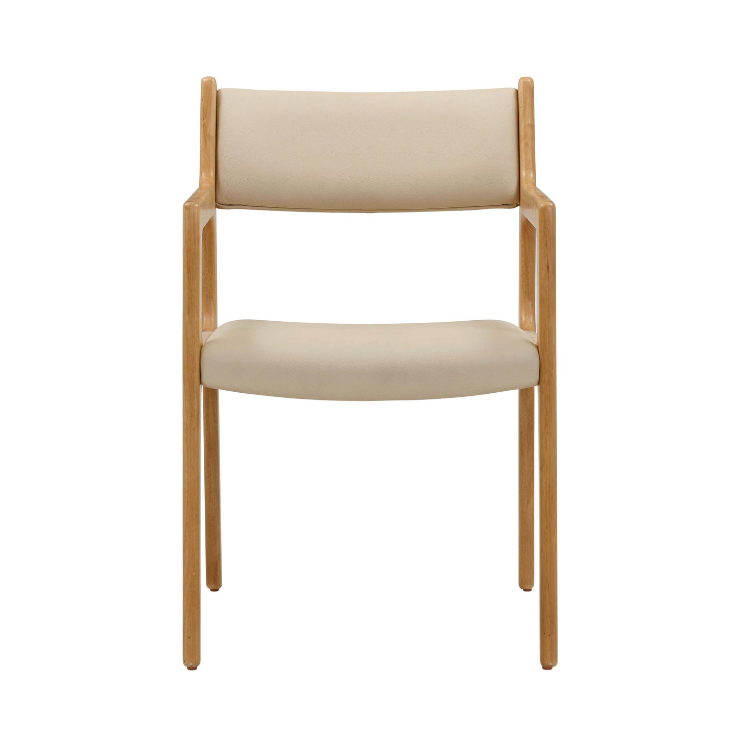 Ari - Vegan Leather Dining Chair (Set of 2) - Cream