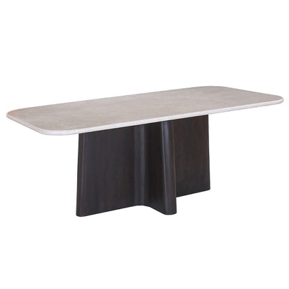 Jacory - Dining Table With Bottocino Marble Top - Espresso