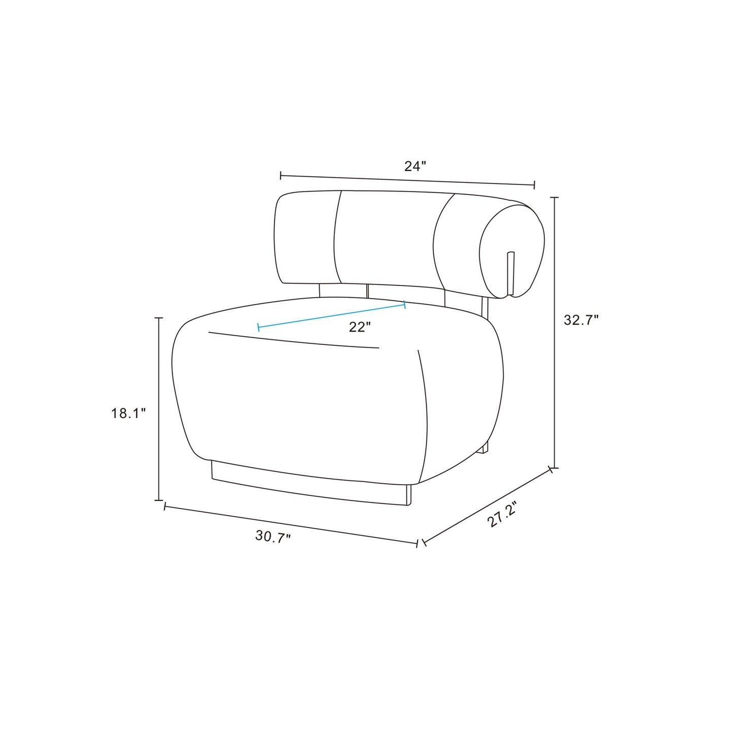Bartow - Lounge Chair - Ivory