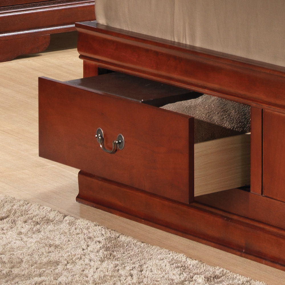 Glory Furniture - Louis Phillipe - Bookcase Storage Bed