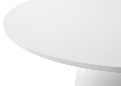 Jasper - 7 Piece Round Dining Table Set With Driftwood Finish Chairs - White