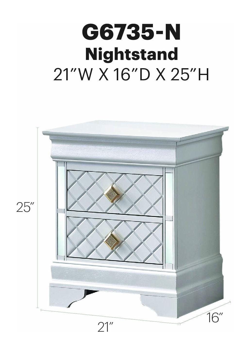 Glory Furniture - Verona - Nightstand