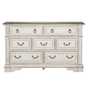 Abbey Park - 7 Drawer Dresser - Antique White