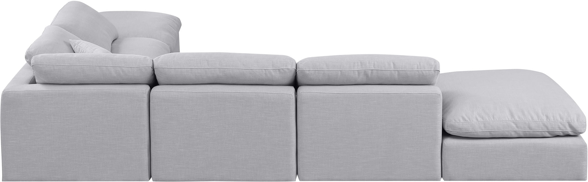 Indulge - Linen 6 Piece Modular Armless Sectional