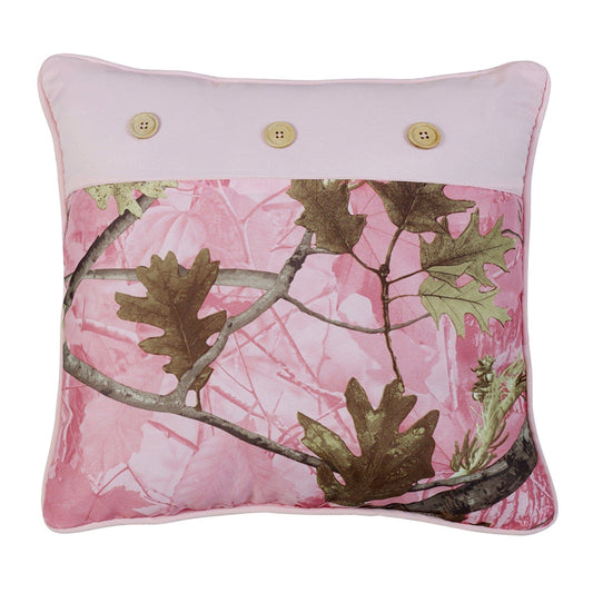 Camo - Oak Camo Pillow - Pink / Green