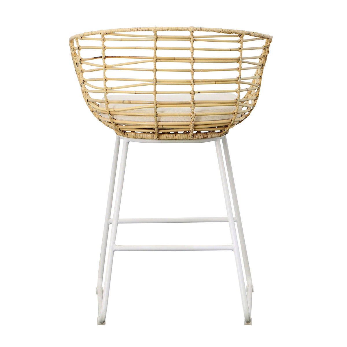 Agnes - Counter Stool - White And Natural