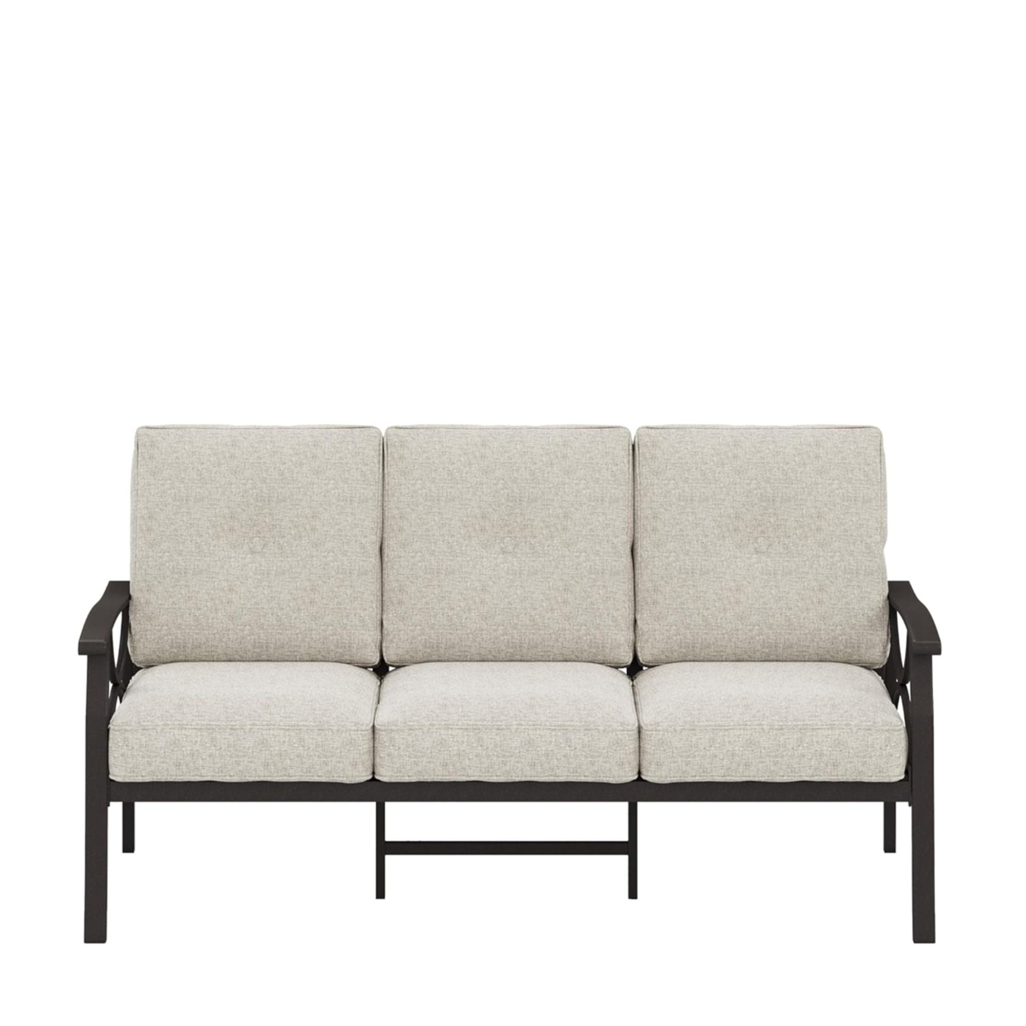 All-Weather 3 Seat Patio Sofa With Cushions