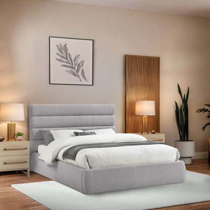 Adam - Linen Fabric Bed With 52" Headboard