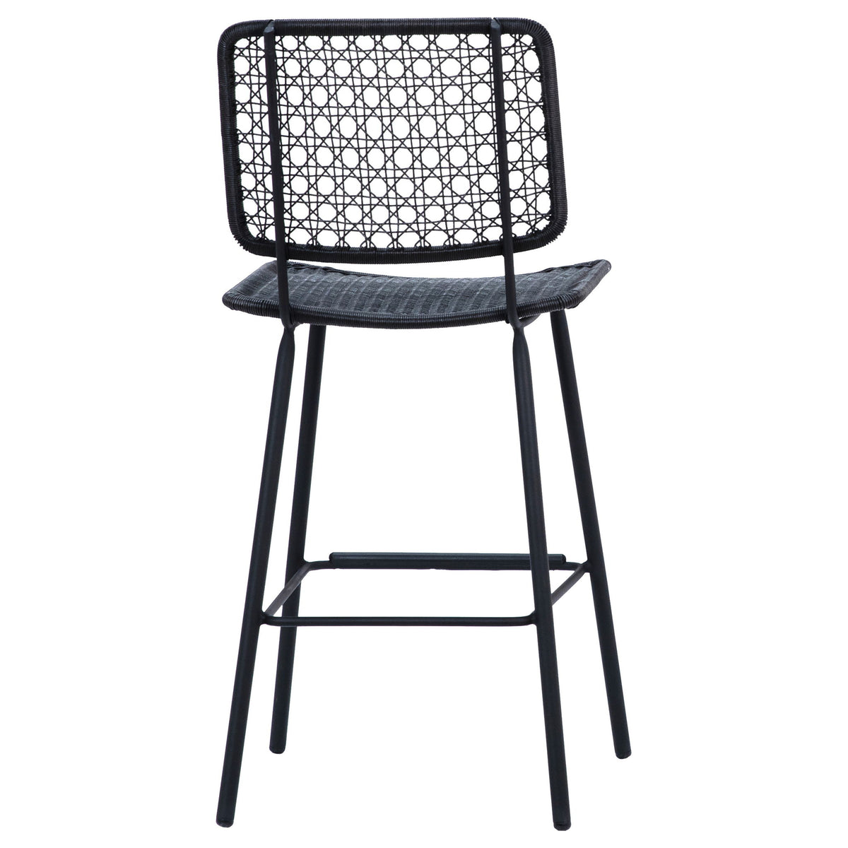 Manalo - Outdoor Counter Stool - Black And Black