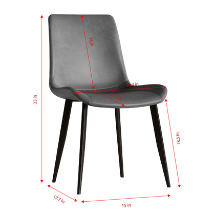 Modern Dining Chairs Ergonomic Design For Kitchen (Set of 4)
