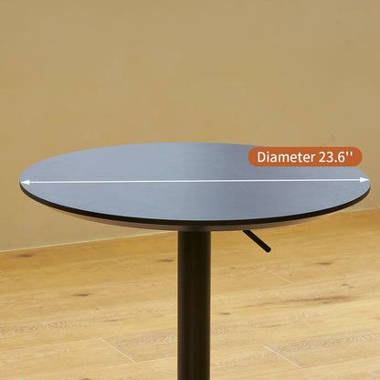 Movable, Adjustable 360 Swivel, Counter Bar Height Table