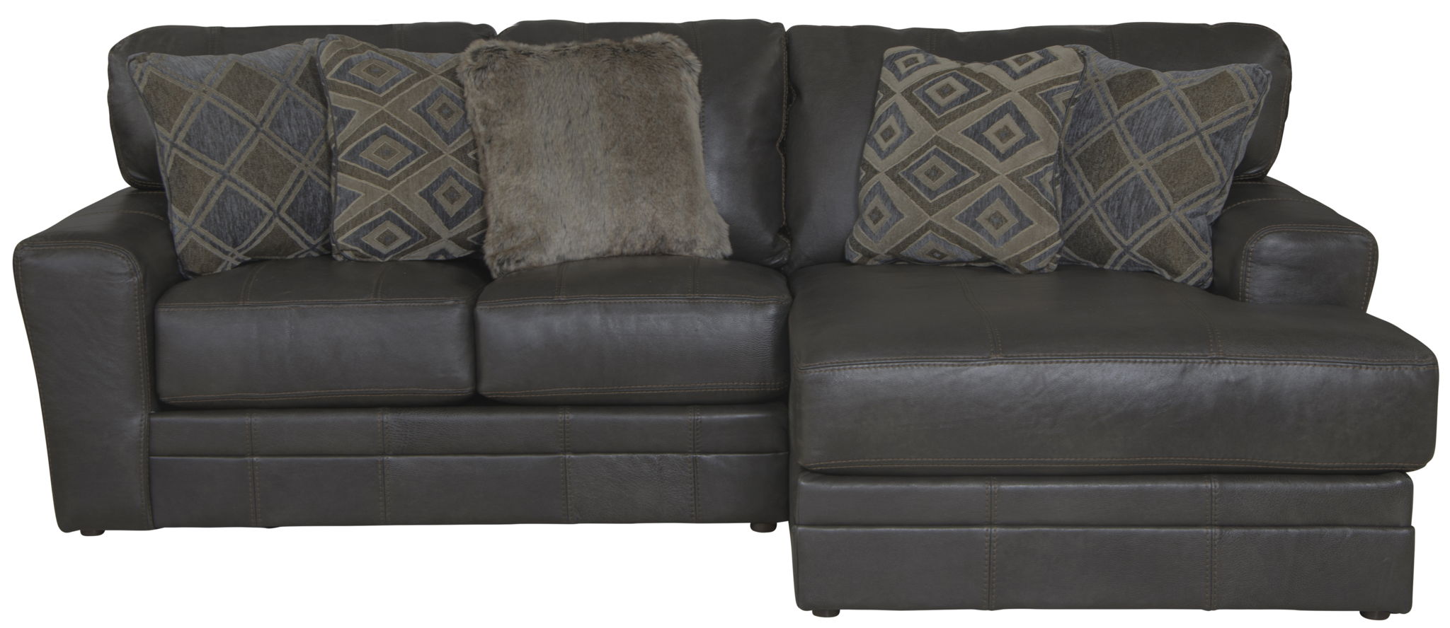 Denali - Italian Leather Match Sectional