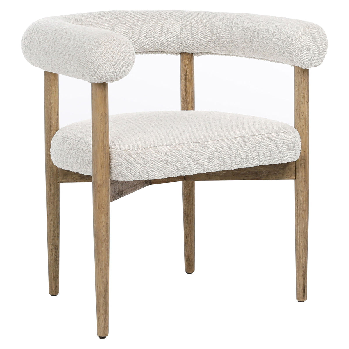 Matilda - Dining Chair - Cream With Natural