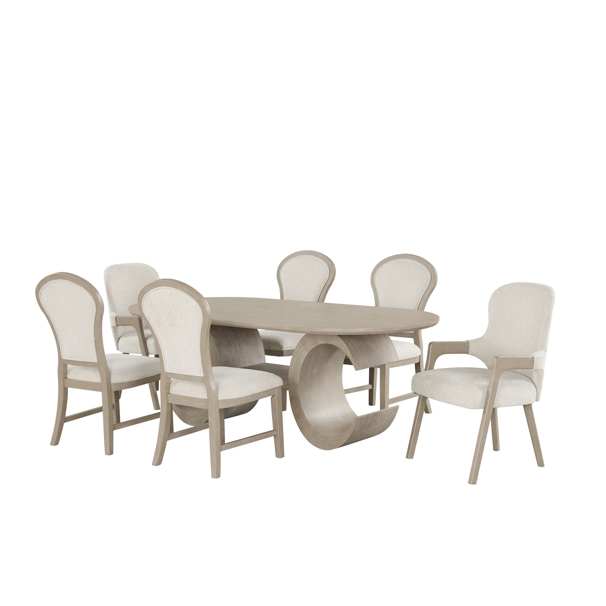 Gwendolyn Oval Dining Table Set