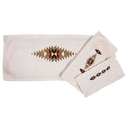 Yosemite - Embroidered Towel Set (Set of 3) - Cream