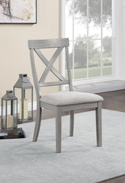 D166 - Dining Upholstered Side Chair (Set of 2) - Gray