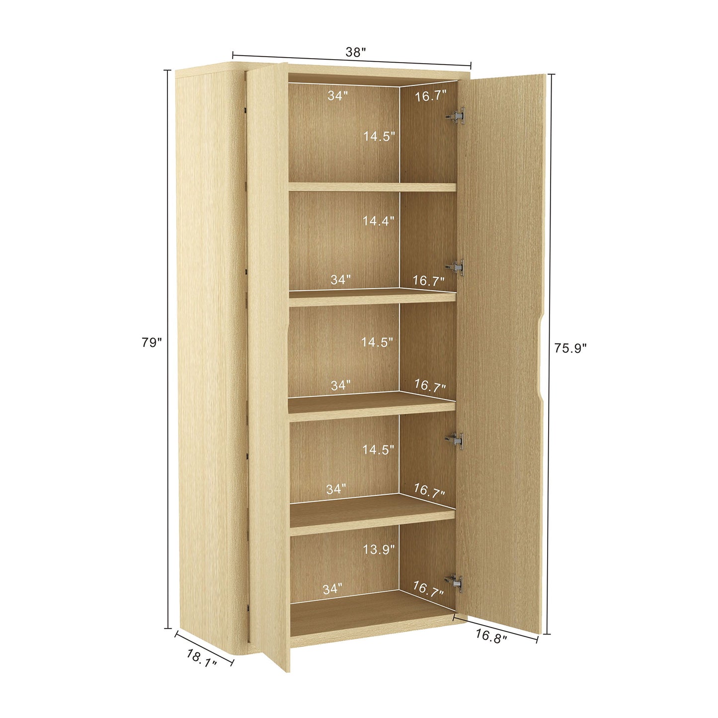 Rivington - Bookcase Cabinet