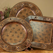Star Iron - 22.5" Oval Tray - Brown