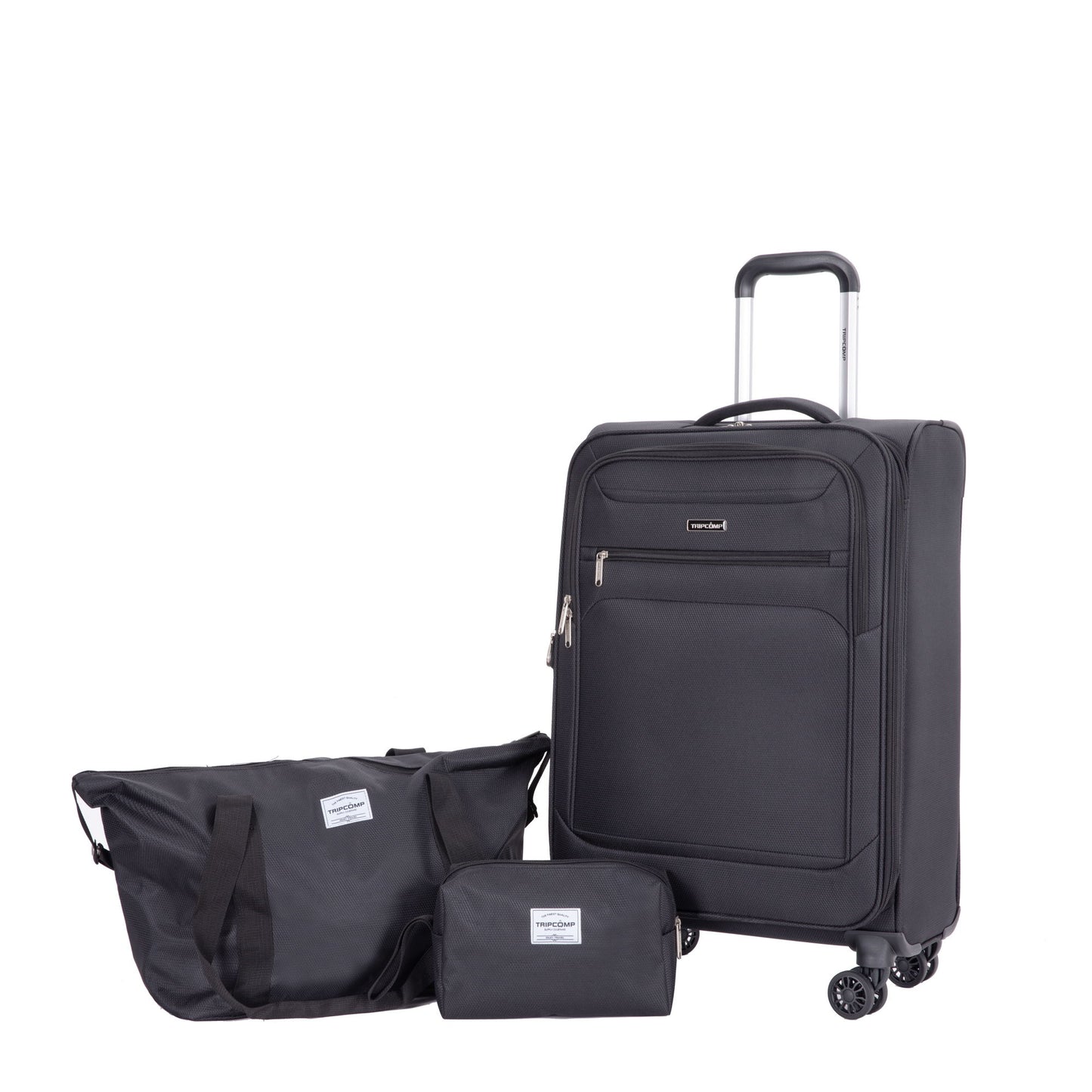 3 Piece Luggage Sets, Softshell Suitcase Spinner Wheels