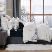 Ski Life - Queen Eucalyptus Duvet Cover Set (Set of 3) - Gray
