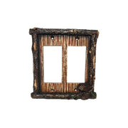 Pine Cone Switch Plate - 5" x 5" Pine Cone Double Rocker Wall Switch Plate  - Multi
