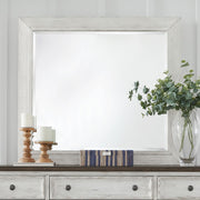 River Place - Mirror - Riverstone White & Tobacco
