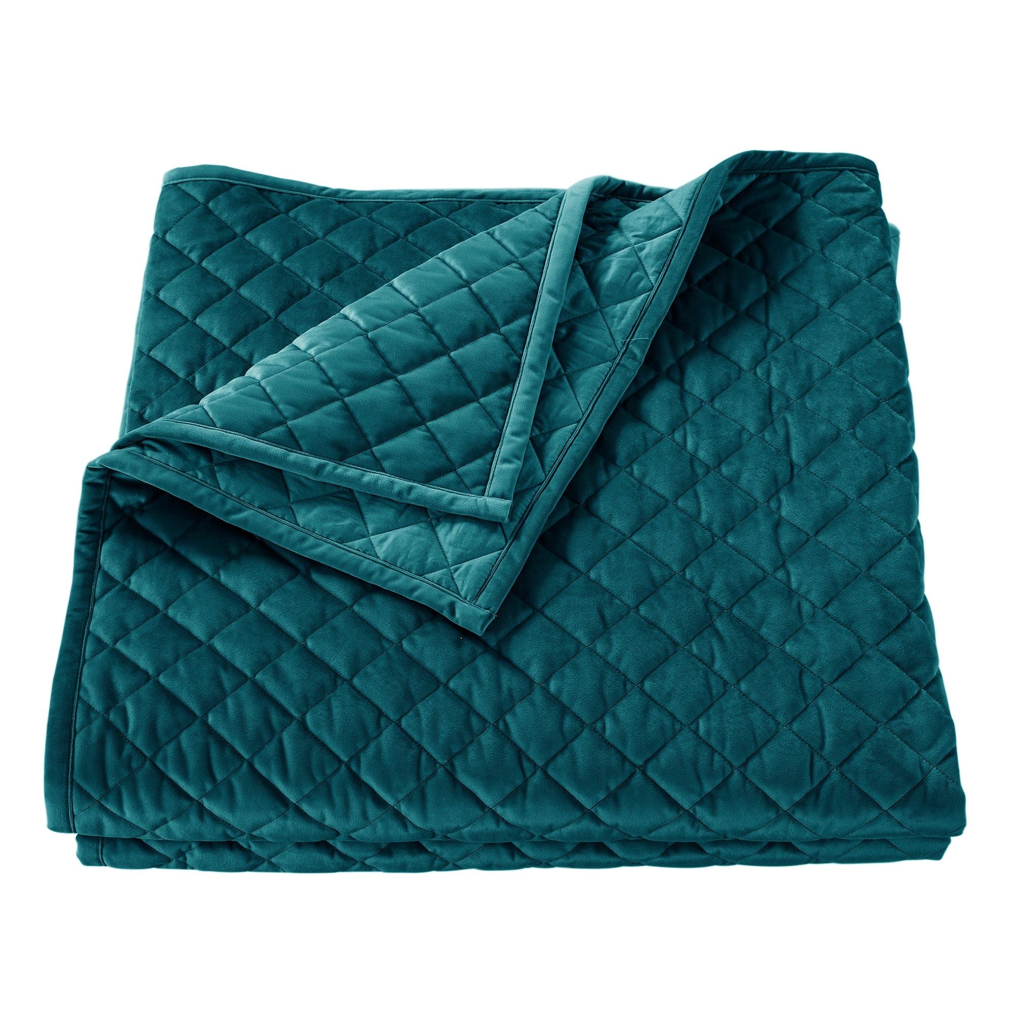 Velvet Diamond - Full/Queen Quilt - Teal