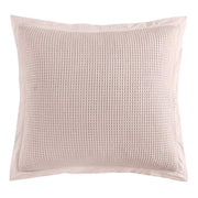 Stonewashed Cotton Waffle Weave - Euro Sham - Blush