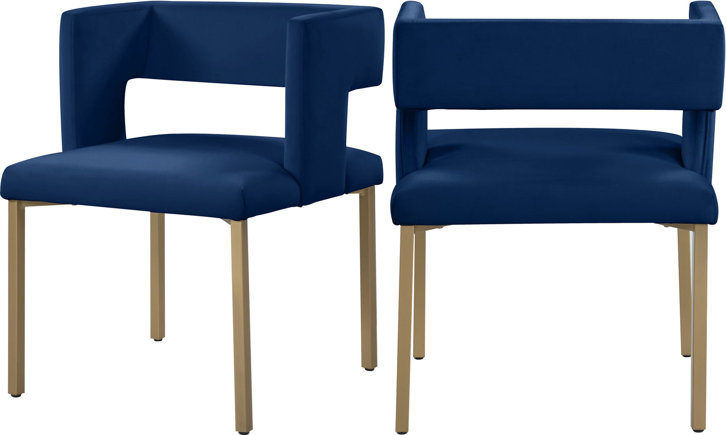 Caleb - Dining Chair with Gold Legs (Set of 2)