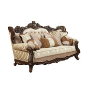 Shalisa - Sofa With 7 Pillows (Same Lv01585) - Fabric & Walnut