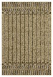 Earth - 5'3" X 7'3" Indoor, Outdoor Area Rug - Jute / Black