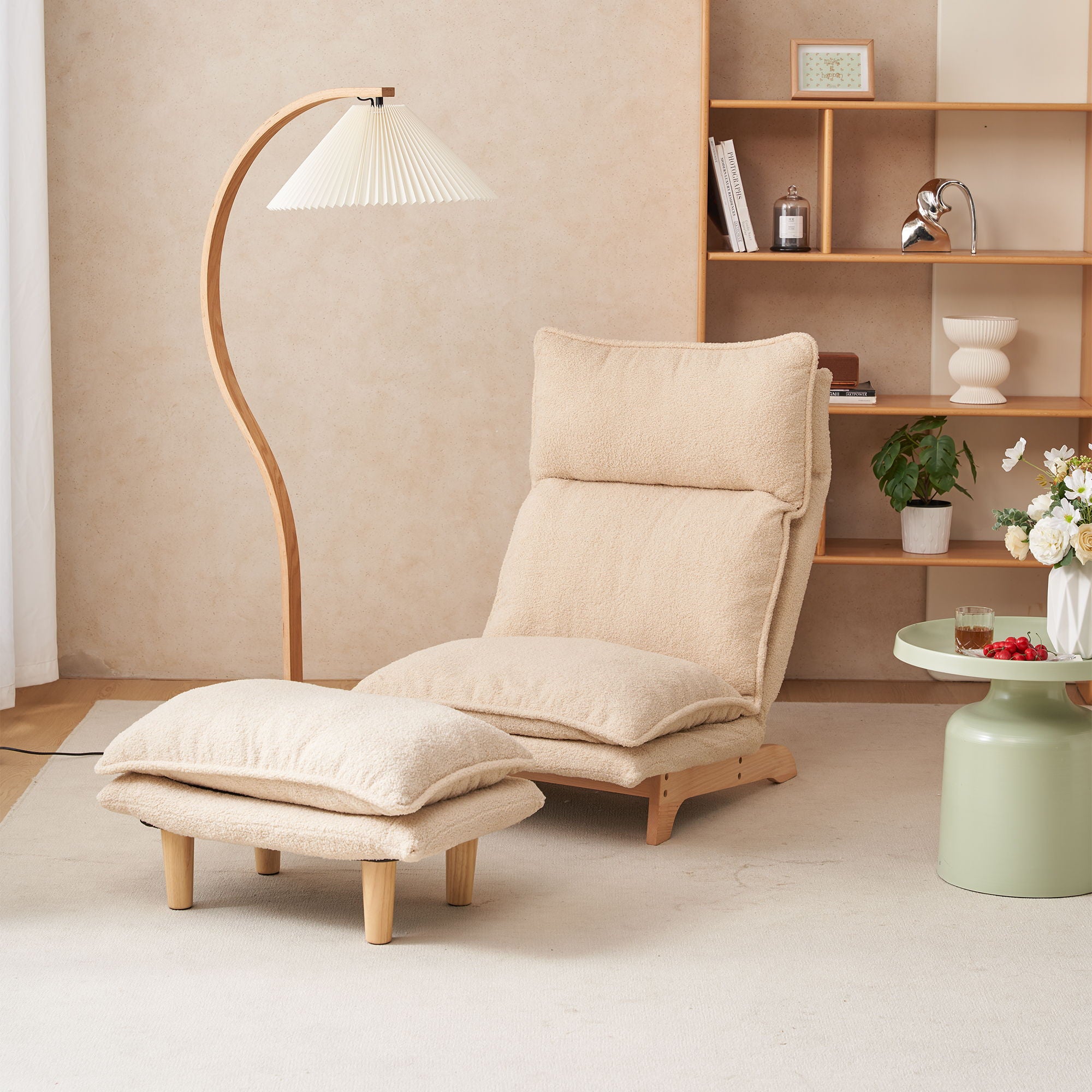 Single Lazy Sofa Chair Leisure Foldable Reclining Chair