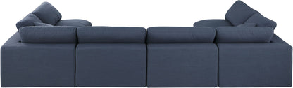 Comfy - 6 Piece Linen Modular Armless Sectional