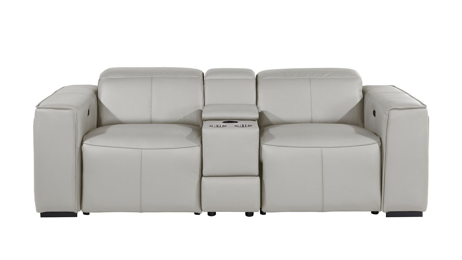 1224 - 3-Piece Modular Power Reclining Loveseat In With 2 Power Recliners & Power Headrests