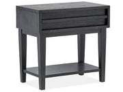 Lindon - Dark Open Nightstand - Coffee Bean