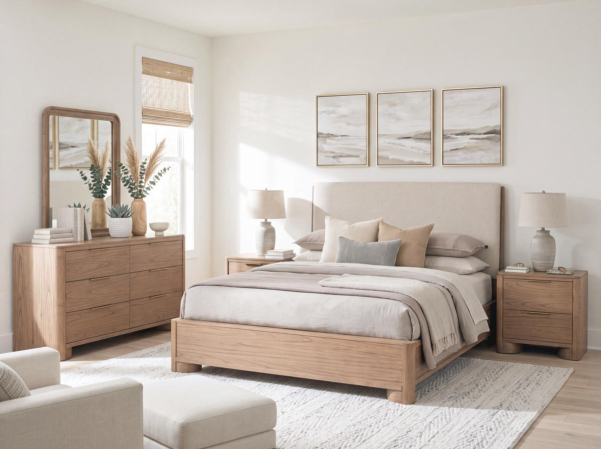 Alden - Complete Upholstered Shelter Bed