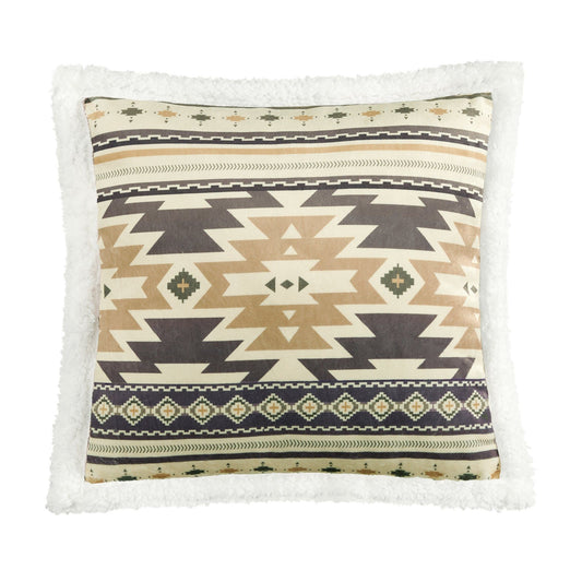 Campfire - Desert Sage Campfire Sherpa Pillow 6 Per Carton - Multi Color