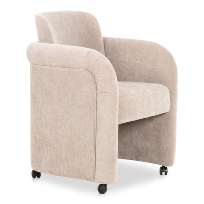 Mesto - Rolling Dining Chair - Gray