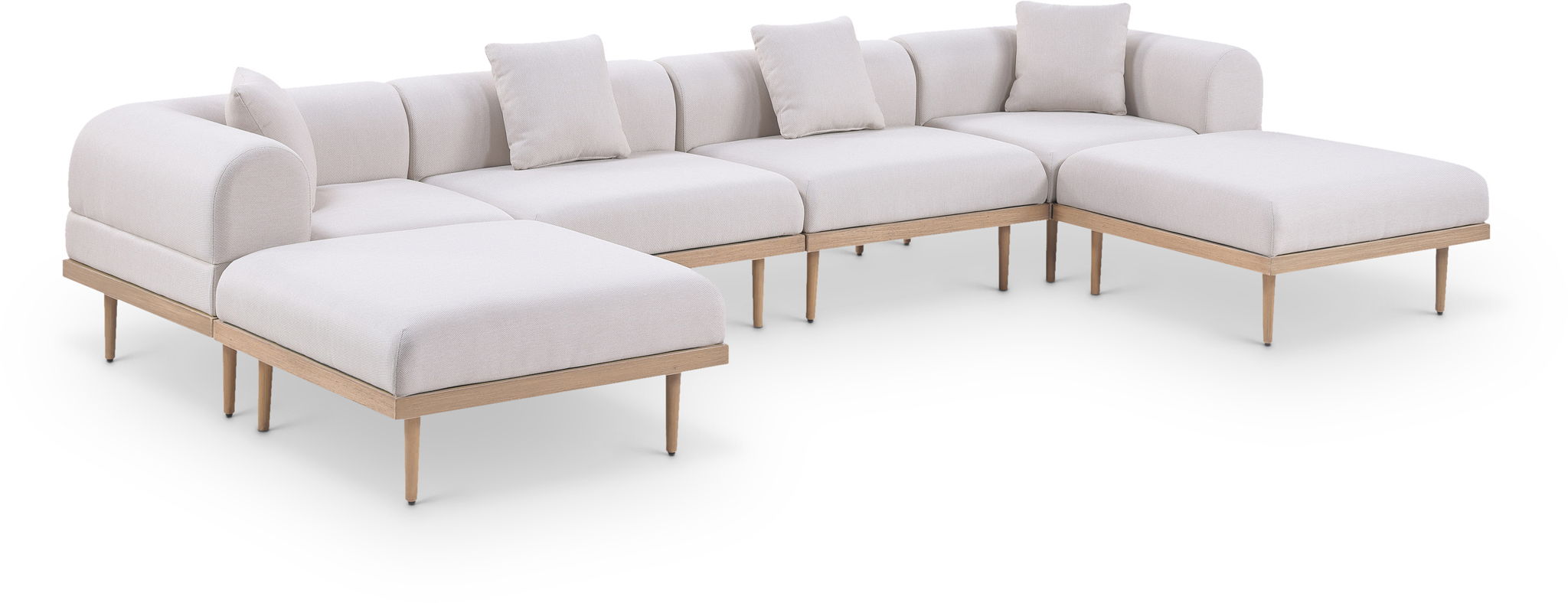 Laguna - 6 Piece 142" Outdoor Patio Modular Sectional