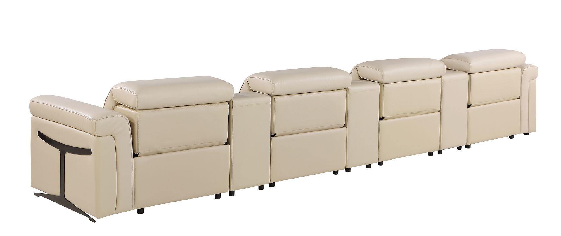 1126 - 7-Piece Modular Power Reclining Sofa In With 4 Power Recliners & Power Headrests