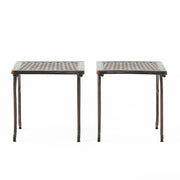 Laughlin - Traditional Style Cast End Table Set - Antique Espresso