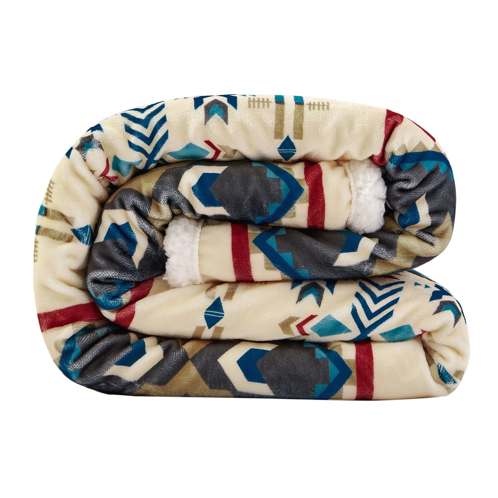 Campfire - Spirit Valley Campfire Sherpa Throw - Multi Color