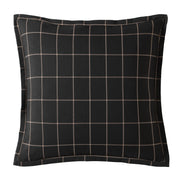 Windowpane - Plaid Euro Sham - Black