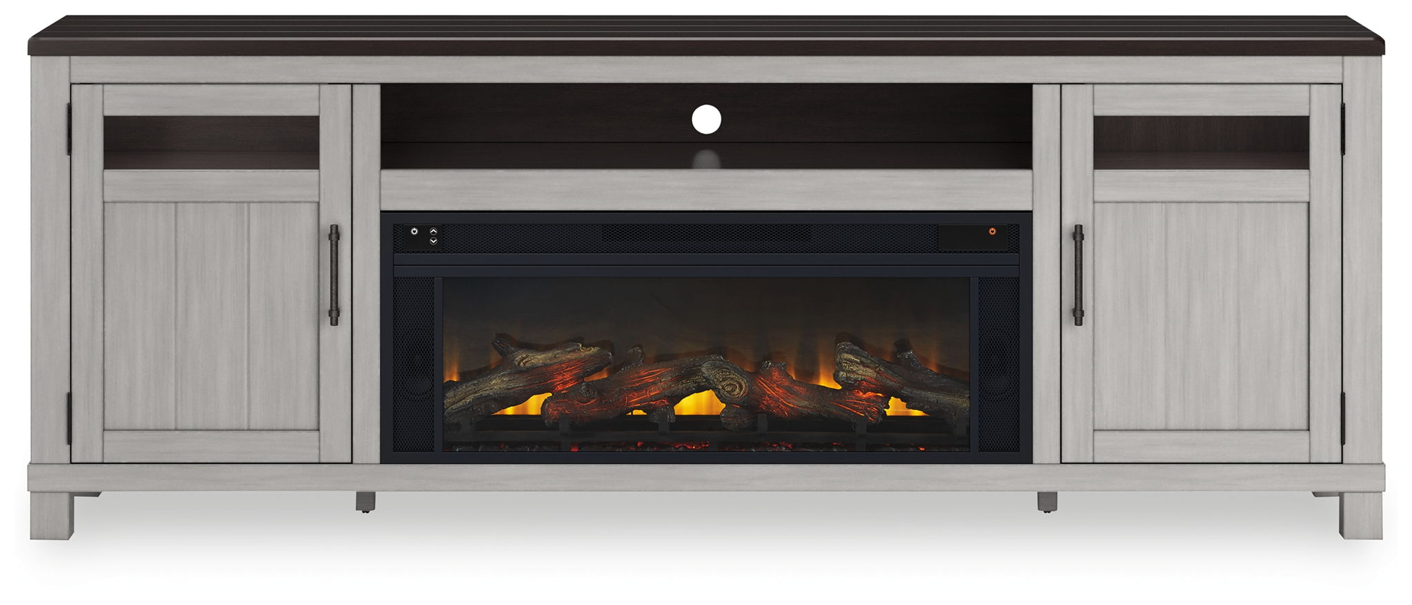 Ashley Furniture Darborn TV Stand With Fireplace Insert - Thumbnail 4