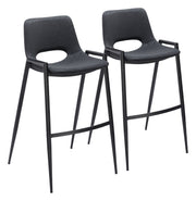Desi - Bar Chair With Black Legs (Set of 2)