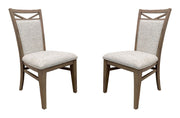 Americana Modern Dining - Upholstered Dining Chair (Set of 2) - Cotton White