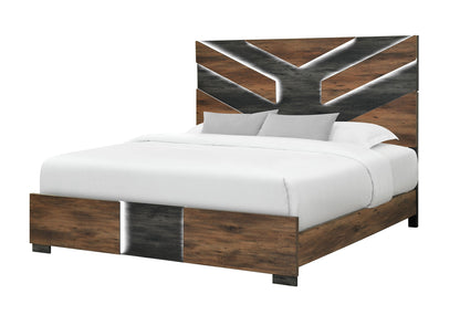 Optimus - King Bed - Black / Brown