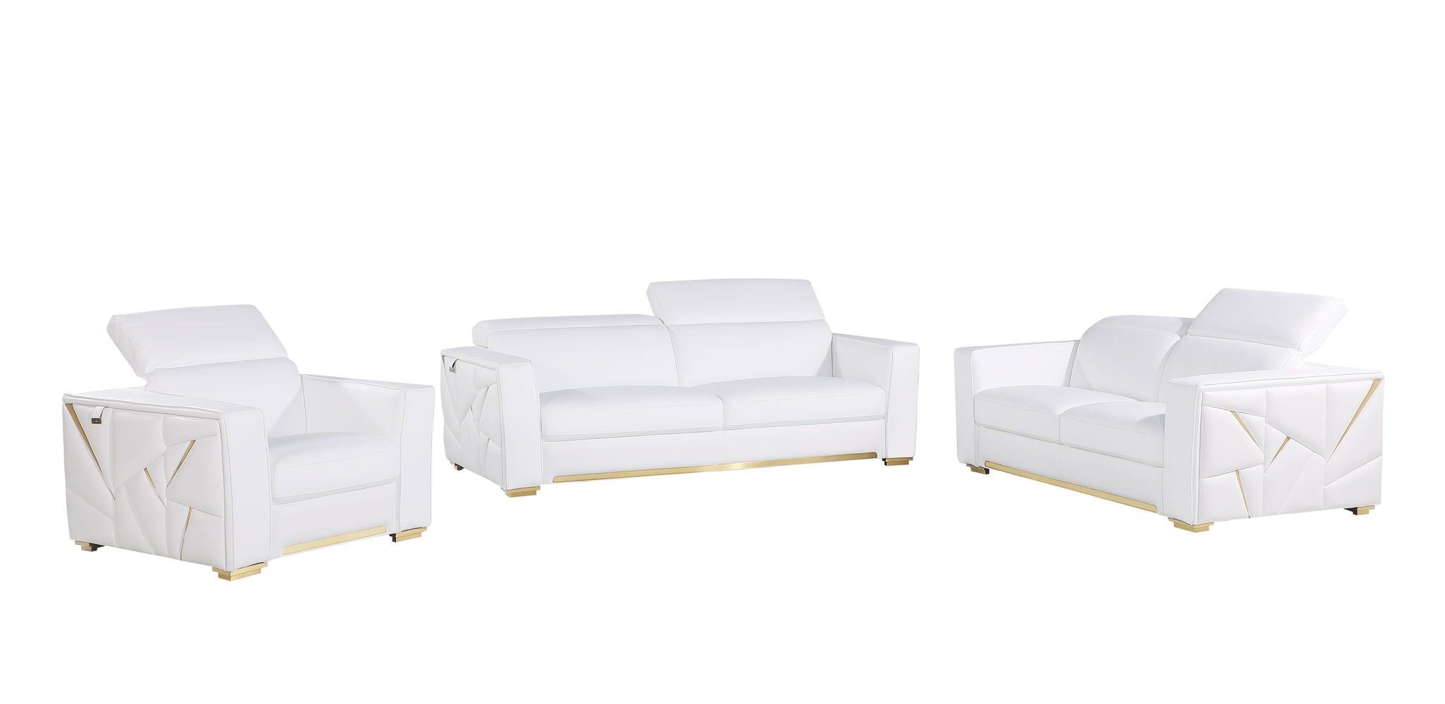 1120 - Leather Living Room Set