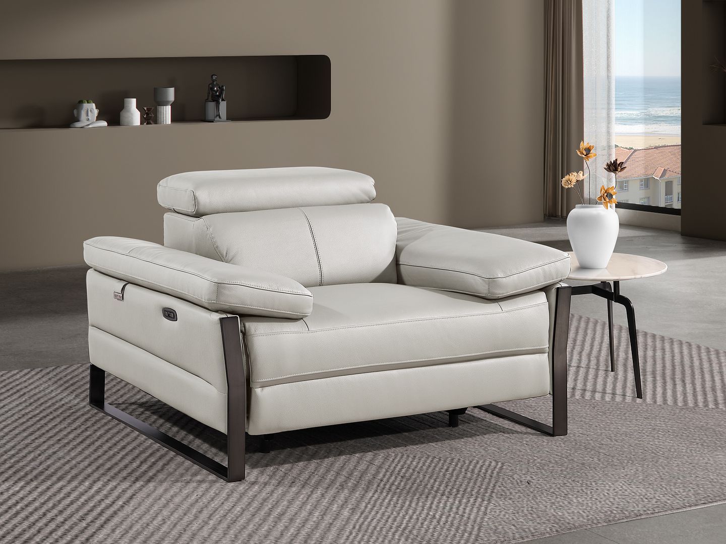 1246 - Power Reclining Arm Chairwith Power Headrests